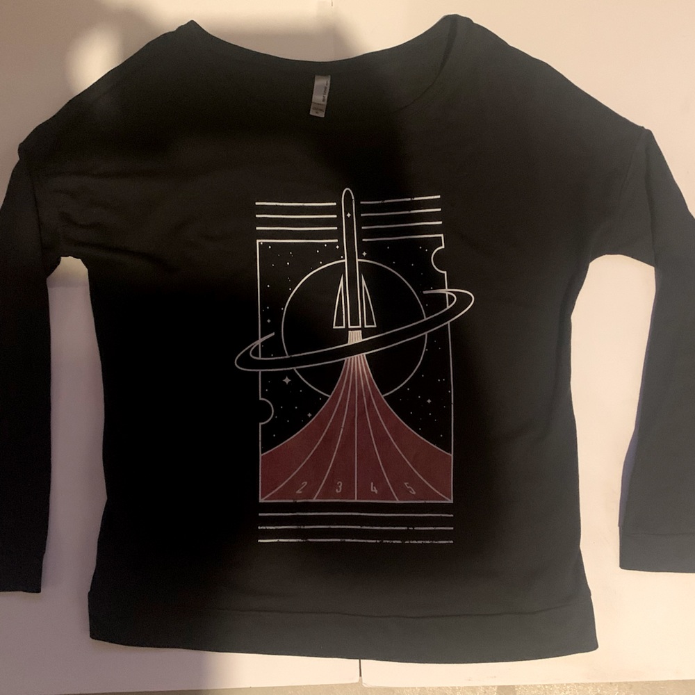 Threadless Rocket Sci-fi Long-sleeve T-shirt XL